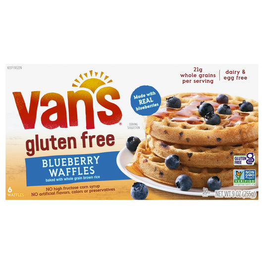 Van's® Frozen Waffle Gluten Free Blueberry 9oz