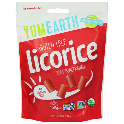 YumEarth Gluten Free Pomegranate Licorice 5 oz