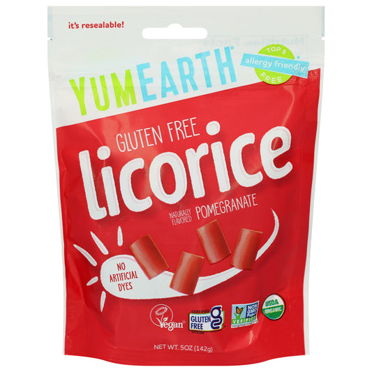 YumEarth Gluten Free Pomegranate Licorice 5 oz
