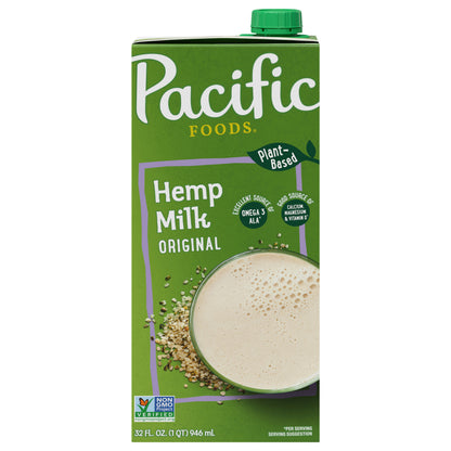 Pacific Foods® Original Hemp Milk, Plant Based Milk, 32 oz Carton