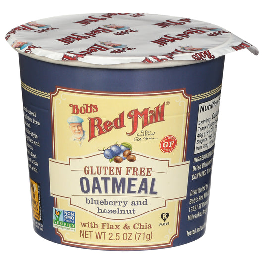 Bob's Red Mill Gluten Free Blueberry and Hazelnut Oatmeal 2.5 oz