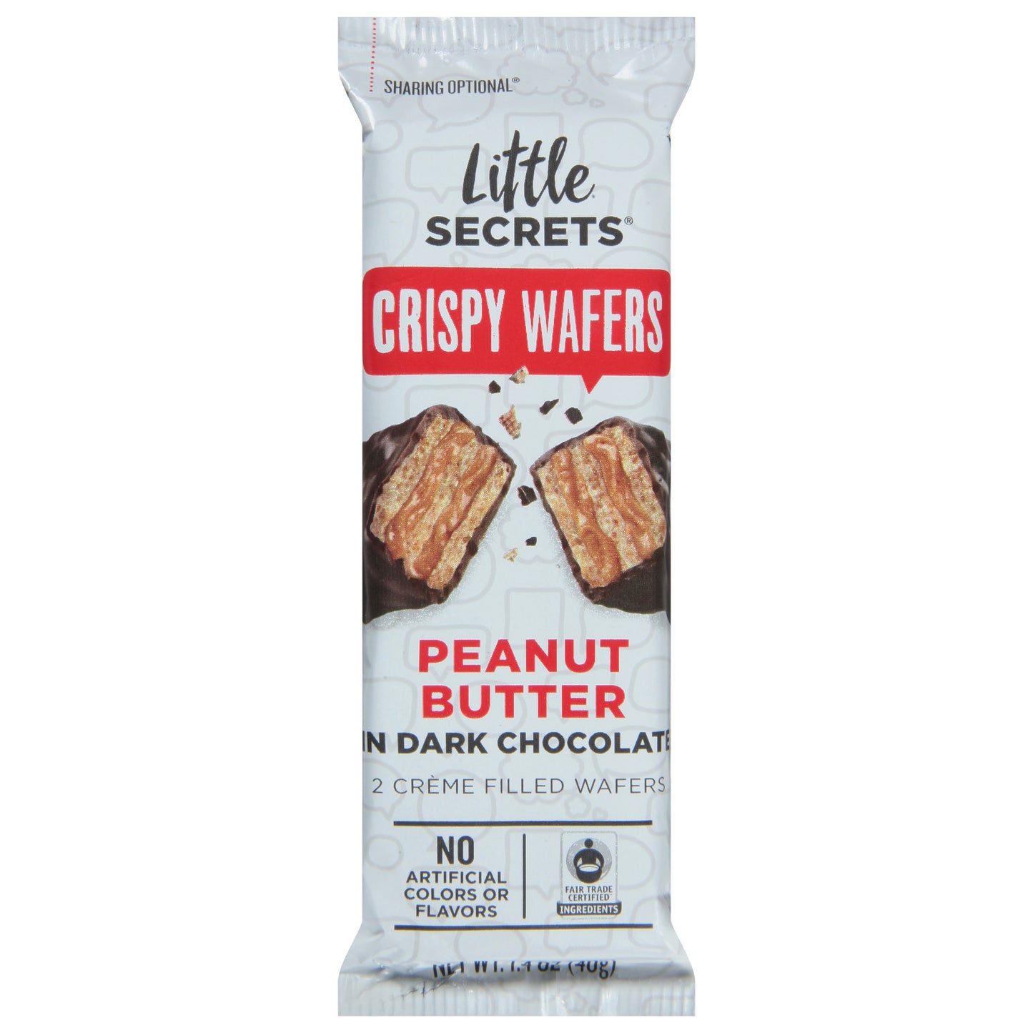 Little Secrets Crispy Wafers in Dark Chocolate 2 ea