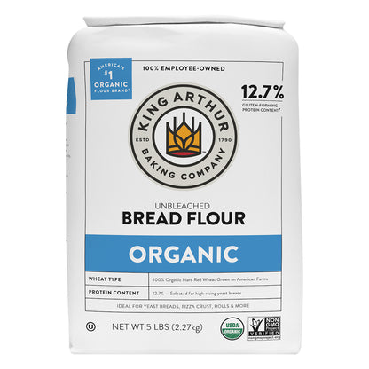 King Arthur Baking Organic Unbleached Bread Flour 5 lb