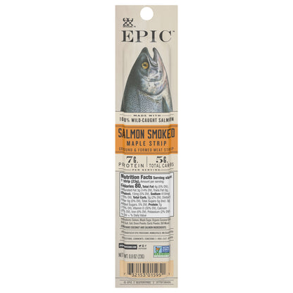 EPIC Smoked Salmon Snack Strip, Wild Caught, 0.8oz