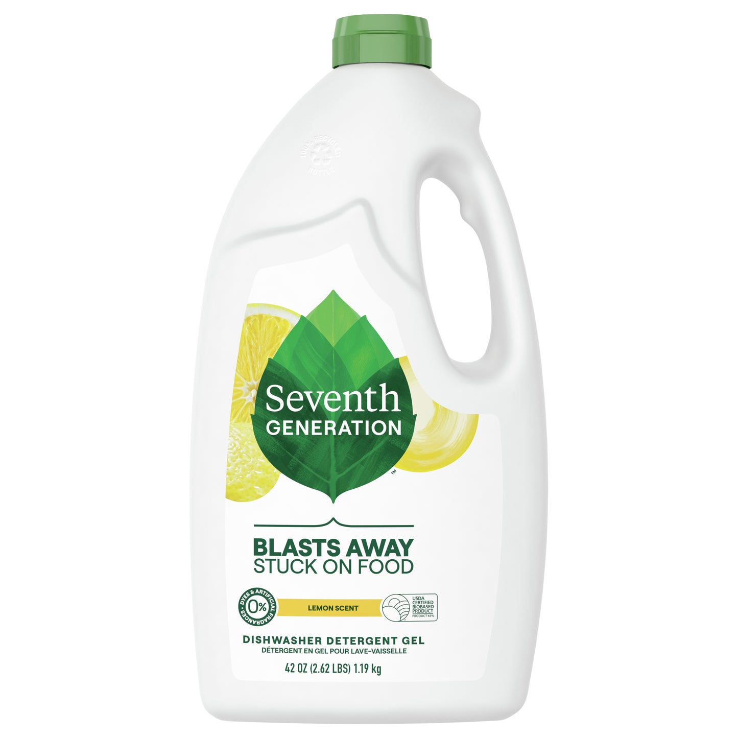 Seventh Generation Dishwasher Detergent Gel Lemon Scent 42 oz