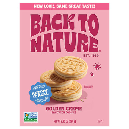 Back to Nature Golden Creme Sandwich Cookies