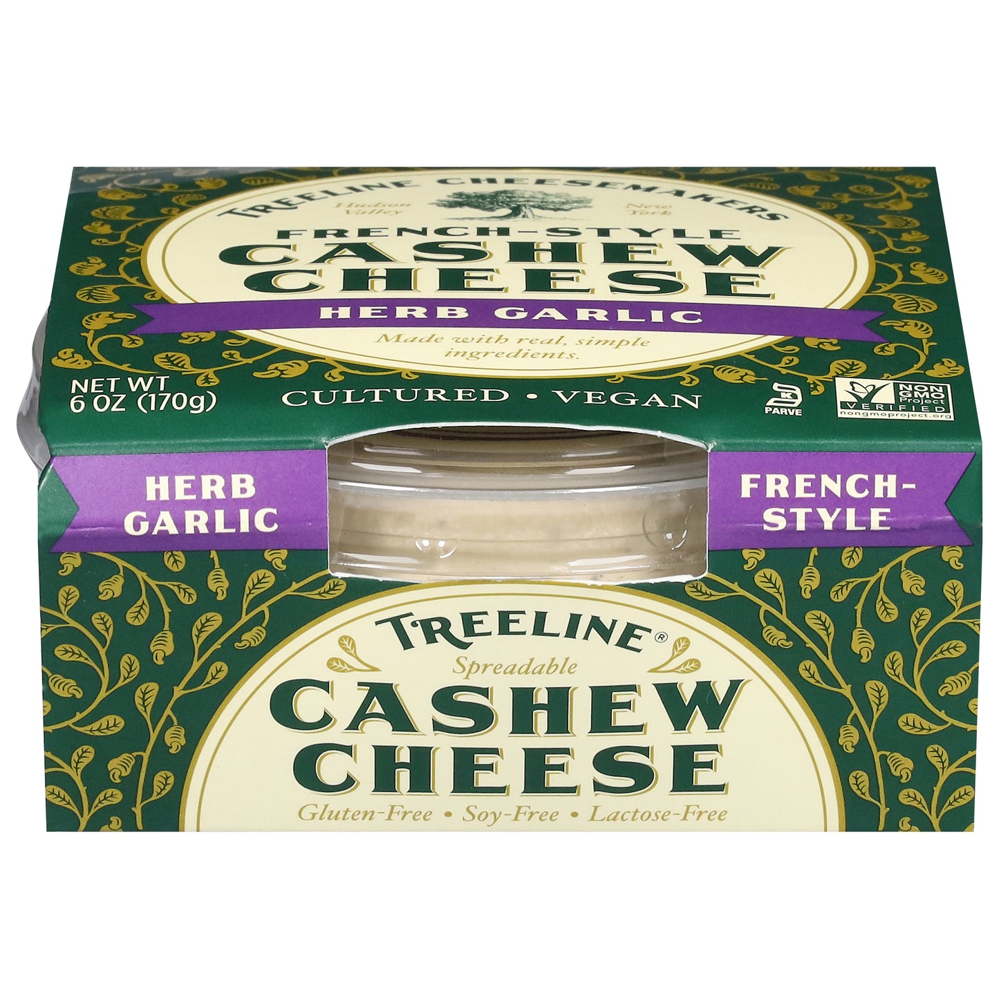 Treeline French-Style Herb Garlic Cashew Cheese 6 oz