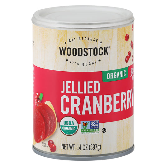 Woodstock Jellied Organic Cranberry Sauce 14 oz
