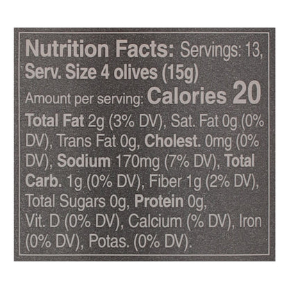 Mina Pitted Moroccan Green Olives 12.5 oz