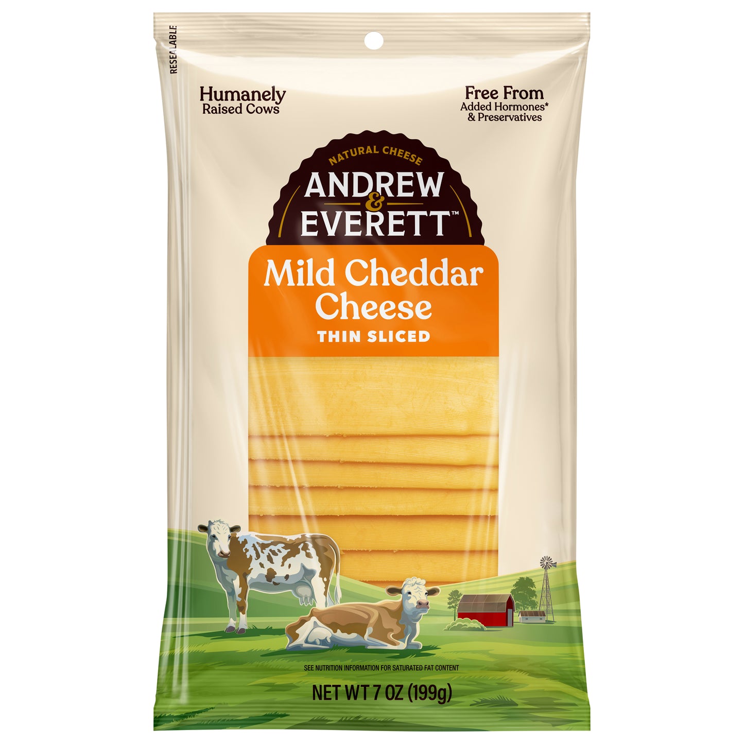 Mild Cheddar Cheese - Thin Sliced