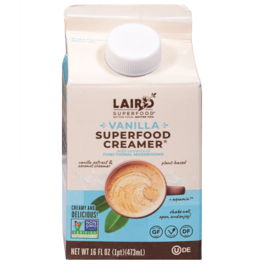 Laird Superfood Vanilla Superfood Creamer 16 fl oz Gable Top