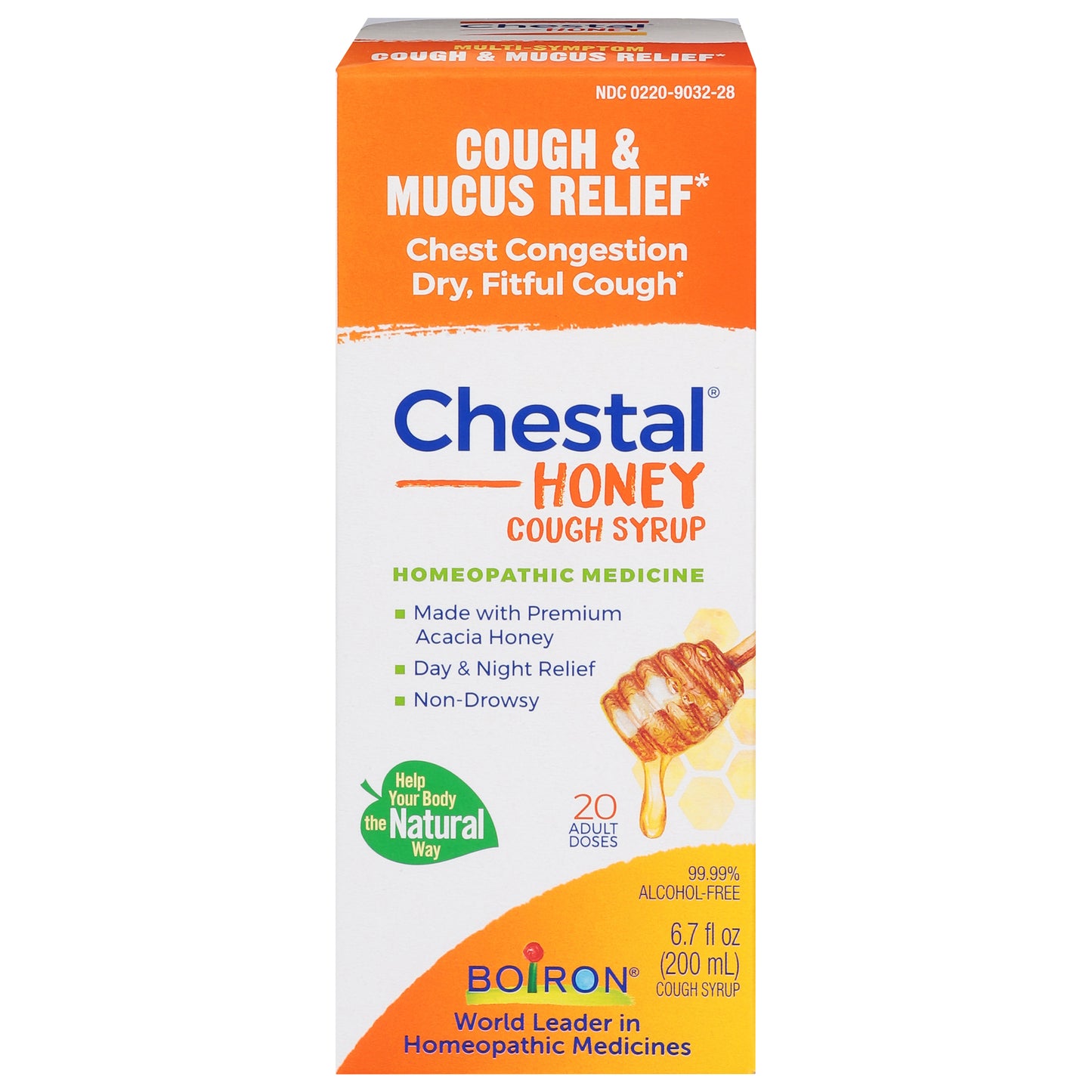 Boiron Chestal Honey Cough Syrup Cough & Mucus Relief 6.7 fl oz