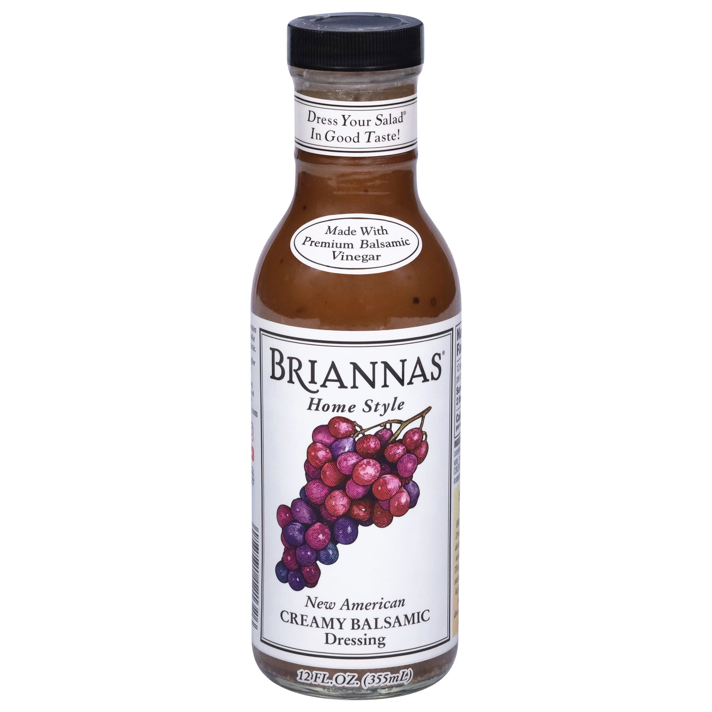 Briannas Home Style New American Creamy Balsamic Dressing 12 fl oz