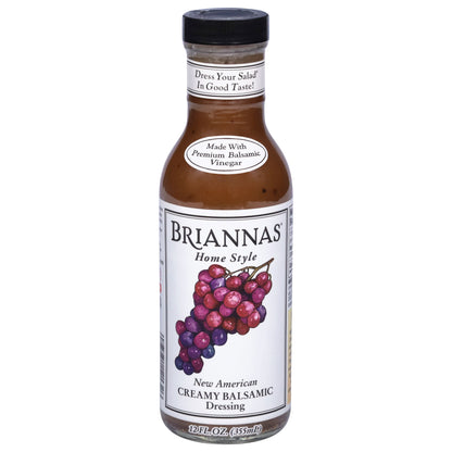 Briannas Home Style New American Creamy Balsamic Dressing 12 fl oz