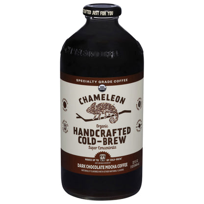 Chameleon Organic Handcrafted Cold-Brew Dark Chocolate Mocha Coffee 32 fl oz