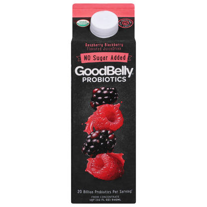 GoodBelly Probiotics No Sugar Added Raspberry Blackberry Flavored Juice Drink 32 fl oz