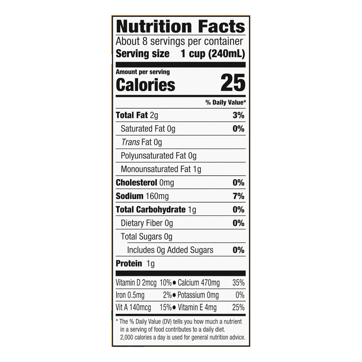 Silk Cashew Milk, Unsweet, Dairy Free, Gluten Free, 64 FL OZ Half Gallon