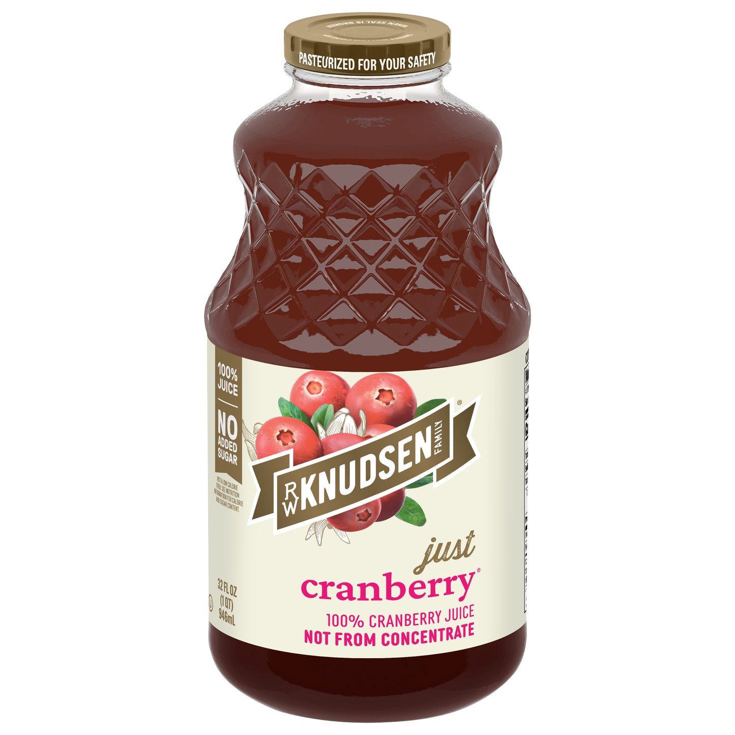RW Knudsen Family Just Cranberry 100% Juice 32 fl oz