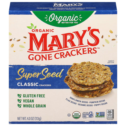 Mary's Gone Crackers Super Seed Classic Crackers 4.0 oz
