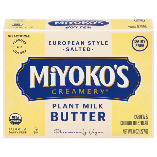 Miyoko's Creamery European Style Plant Milk Salted Butter 8 oz