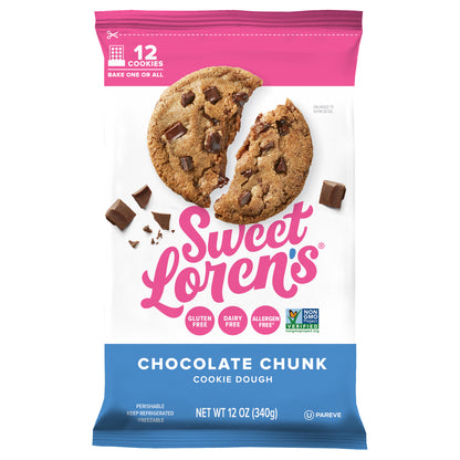 Sweet Loren's Gluten Free & Vegan Chocolate Chunk Cookie Dough, 12oz