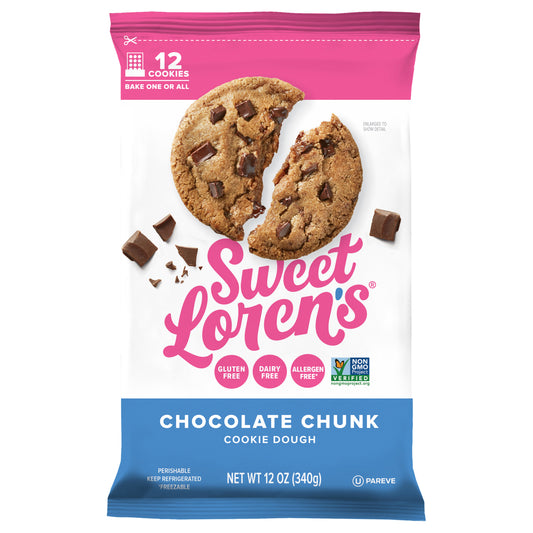 Sweet Loren's Gluten Free & Vegan Chocolate Chunk Cookie Dough, 12oz
