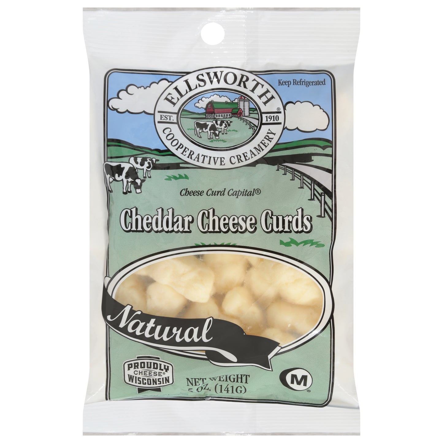 Ellsworth Cooperative Creamery Natural Cheddar Cheese Curds 5 oz