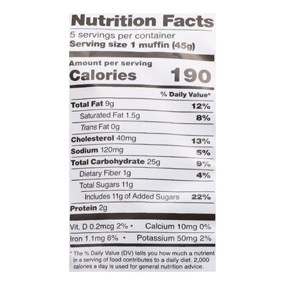 Schar Gluten-Free Chocolate Chip Muffin 7.9 oz