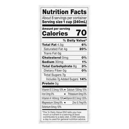 So Delicious Dairy Free Original Coconut Milk, Half Gallon