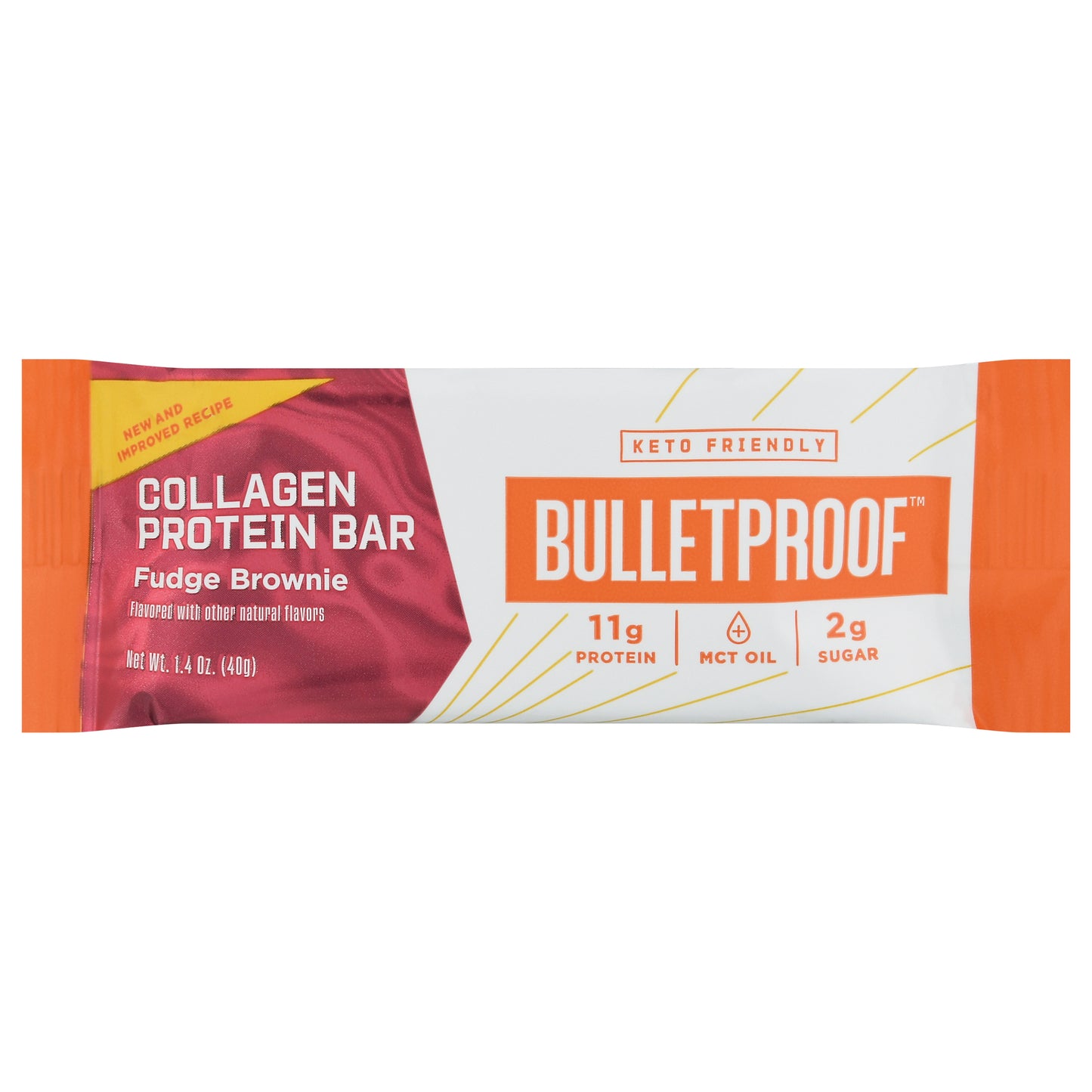 Bulletproof Fudge Brownie Collagen Protein Bar 1.4 oz