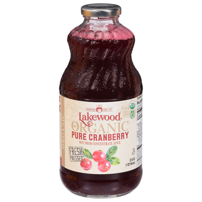 Lakewood Organic Pure Cranberry Juice 32 fl oz