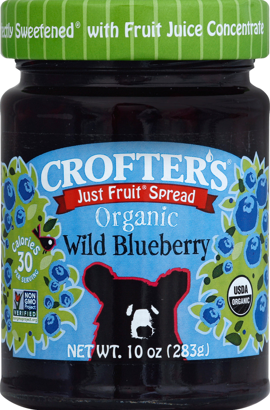 Crofter's Fruit Spread 10 oz - Just Fruit Spread Organic Wild Blueberry