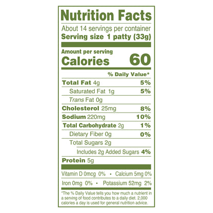 Applegate Natural Chicken & Maple Breakfast Sausage Patties, 16oz (Frozen)