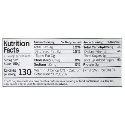 Forager Project Dairy-Free Organic Probiotic Unsweetened Vanilla Bean Cashewmilk Yogurt 24 oz