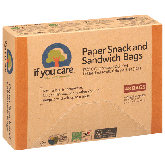 If You Care Paper Snack & Sandwich Bags 48 ea