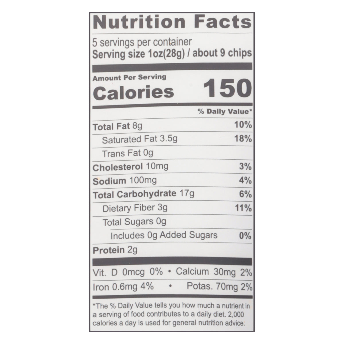 Masa Traditional Lime Tortilla Chips 5 oz