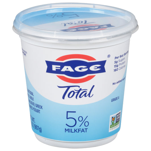 Fage Total 5% Milkfat Greek Strained Yogurt 32 oz