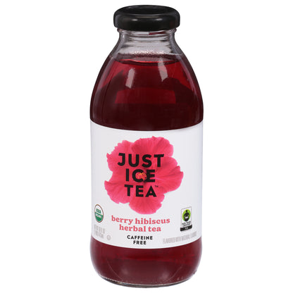 Just Ice Tea Caffeine Free Berry Hibiscus Herbal Tea 16 fl oz