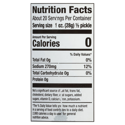 Bubbies Kosher Dill Pickles 33 fl oz