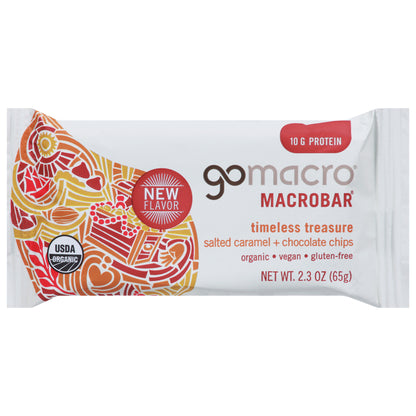 GoMacro Salted Caramel + Chocolate Chips MacroBar 2.3 oz