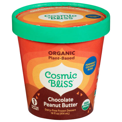 Cosmic Bliss Dairy-Free Organic Chocolate Peanut Butter Frozen Dessert 14 fl oz