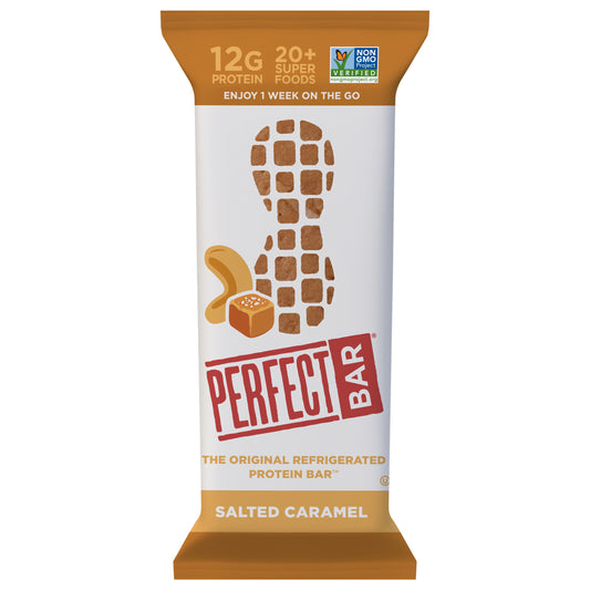 Perfect Bar Gluten-Free Salted Caramel Cashew Butter and Peanut Butter Protein Bar, 2.2 oz