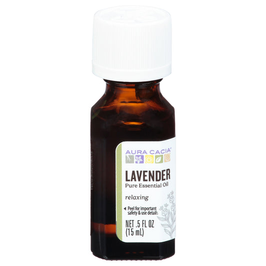 Aura Cacia Relaxing Pure Lavender Essential Oil 0.5 fl oz