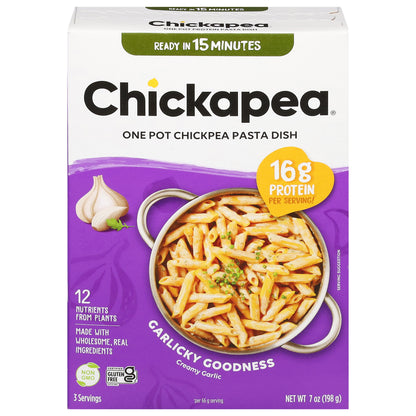 Chickapea One Pot Chickpea Creamy Garlic Pasta Dish 7 oz