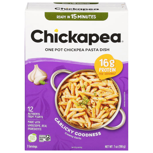 Chickapea One Pot Chickpea Creamy Garlic Pasta Dish 7 oz