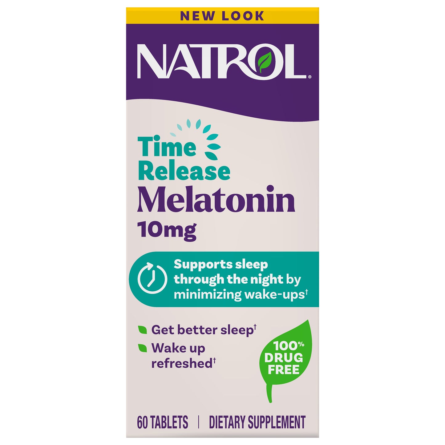 Natrol Sleep Advanced Melatonin 10mg Time Release Tablets, Nighttime Sleep Aid