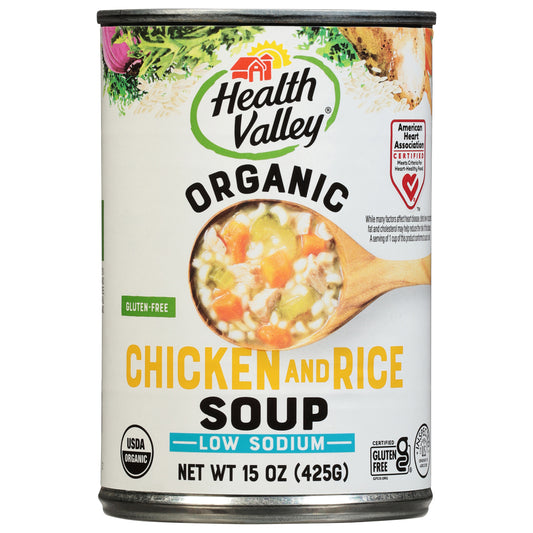 Health Valley Organic Chicken and Rice Soup 15 oz