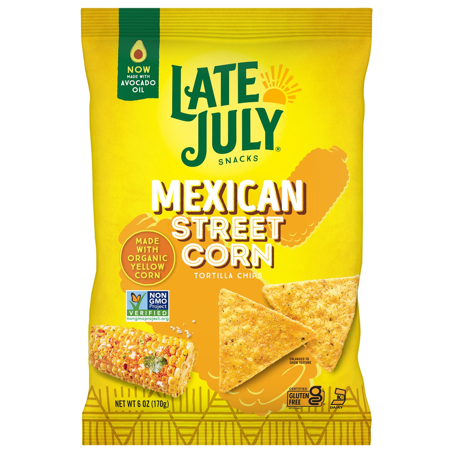 LATE JULY® Snacks Mexican Street Corn Tortilla Chips, 6 Oz Bag