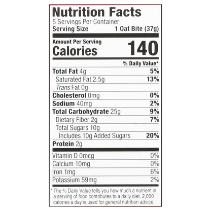 Bobo's Stuff'd Strawberry Oat 5 - 1.3 oz Bites
