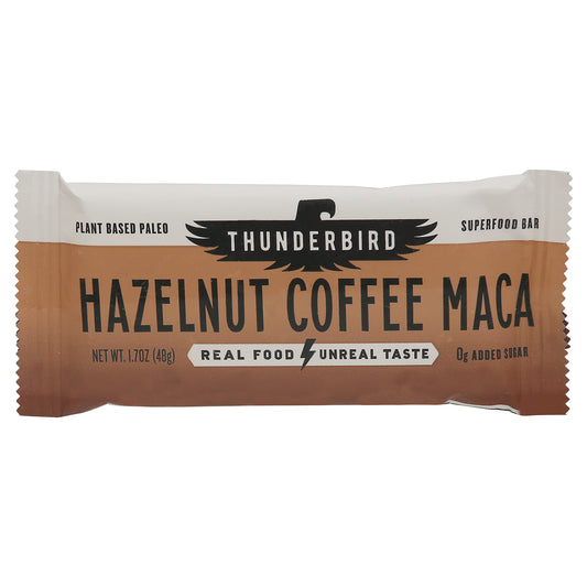 Thunderbird Hazelnut Coffee Maca Superfood Bar 1.7 oz